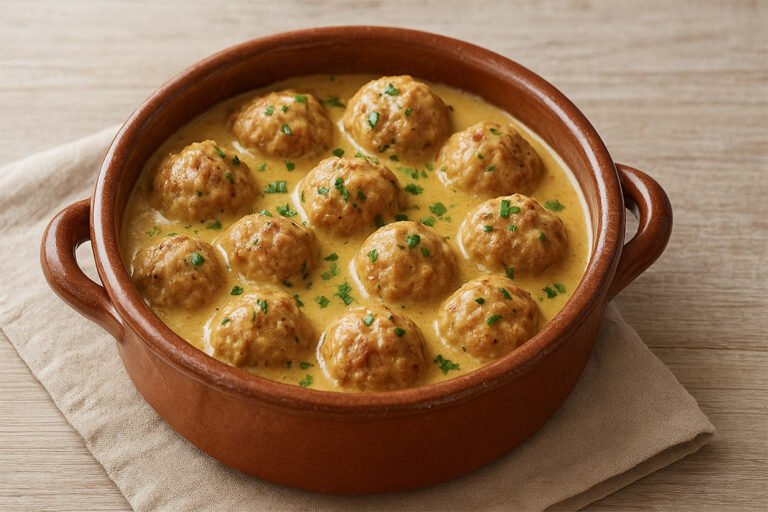 Albondigas en salsa de vino blanco receta realfood