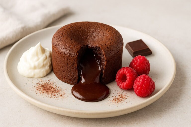 Coulant de chocolate saludable