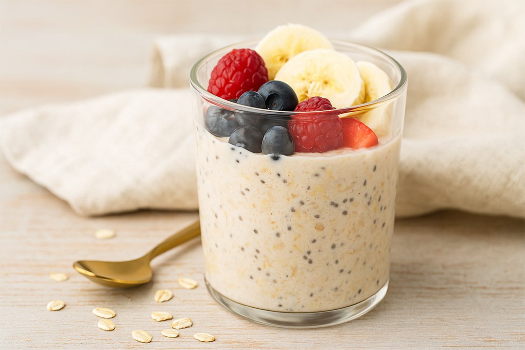 Overnight oats receta fácil y saludable