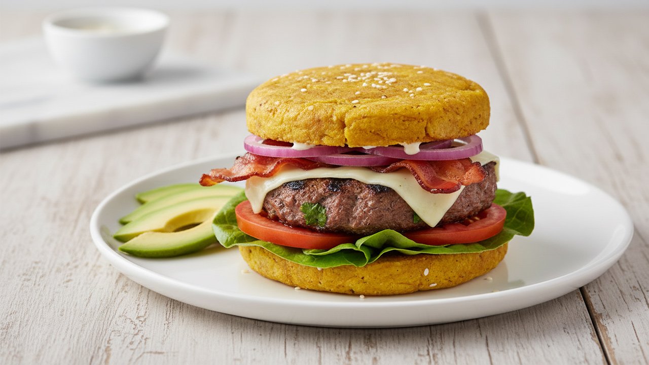 Hamburguesa sin harinas
