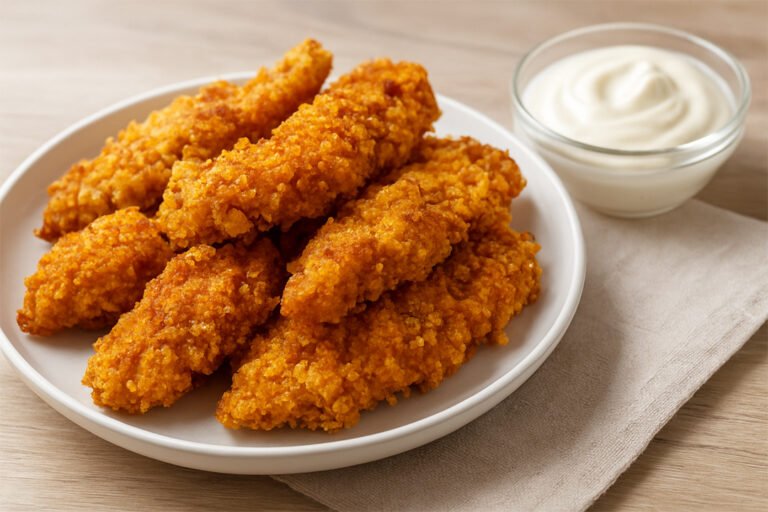 Receta de tiras de pollo saludables