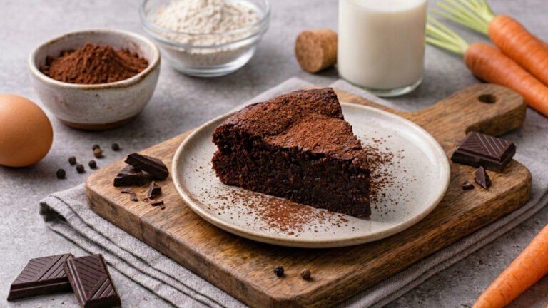 Receta de brownie de chocolate y zanahoria