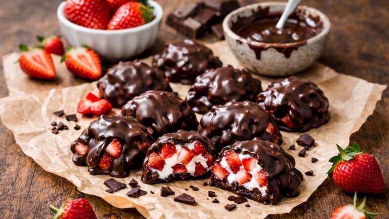 Cluster de fresa y chocolate