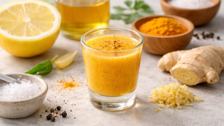 Bebida antiinflamatoria natural