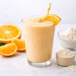 Batido de naranja con proteina