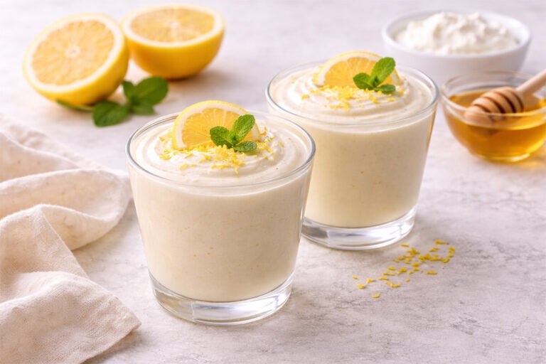 mousse de limon saludable