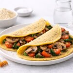 Crepe de harina de garbanzo