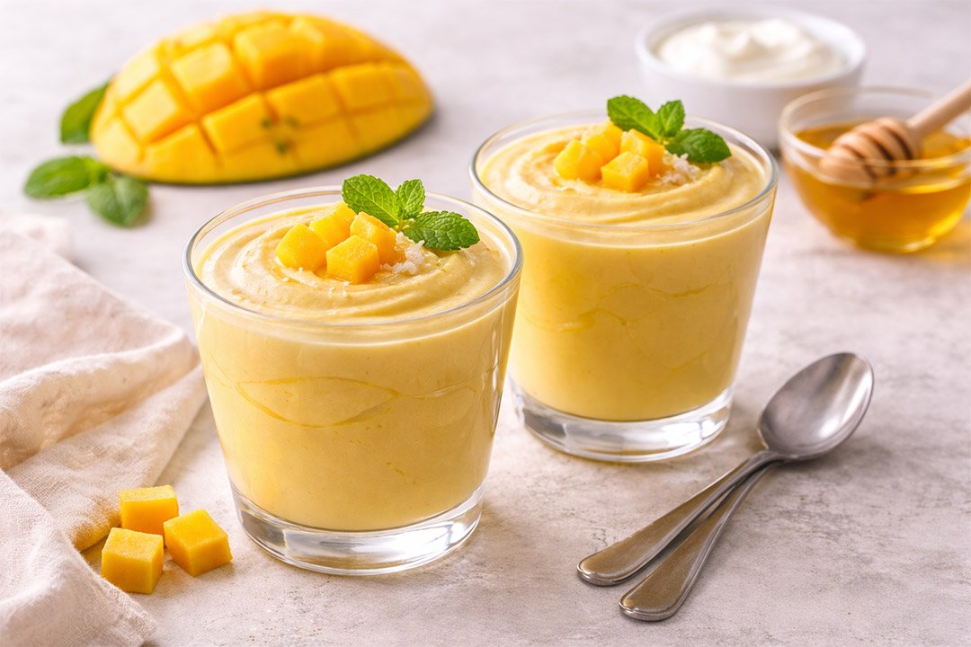 Receta mousse de mango