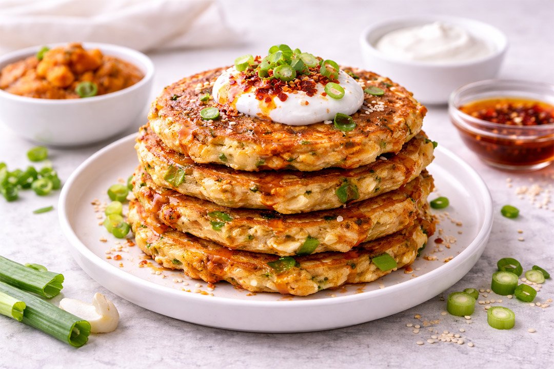 Pancakes de kimchi