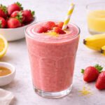 Smoothie de fresa y plátano