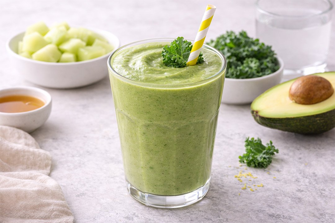 Smoothie de melon y kale
