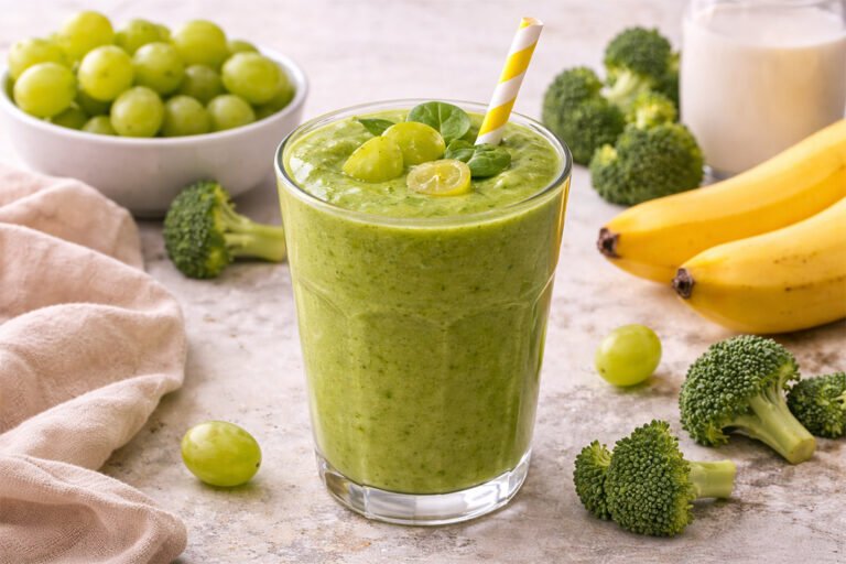 Smoothie de uvas y brocoli